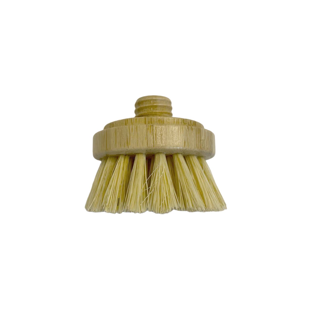 Bamboo Long & Knob Handle Cleaning Brush Set Sisal Palm Fiber Scrubber Interchangeable Detachable Replacement Head - Neuhabitat