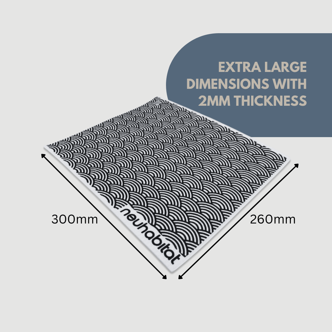 Extra Large Swedish Dishcloth With Eyelet Earth Friendly Biodegradable Super Absorbent Multi - Purpose Cleaning White Sponge Cloth - Neuhabitat