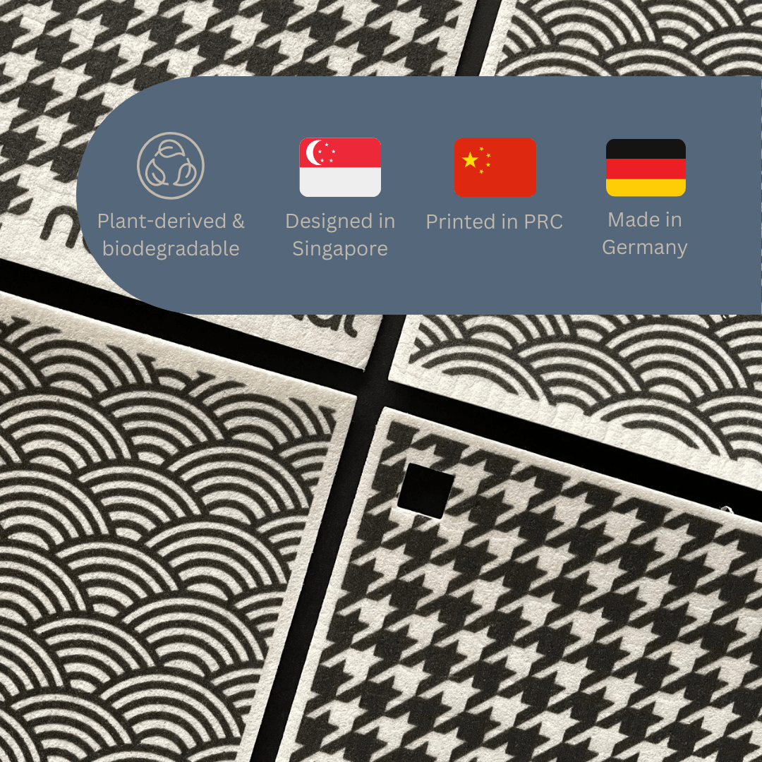 Extra Large Swedish Dishcloth With Eyelet Earth Friendly Biodegradable Super Absorbent Multi - Purpose Cleaning White Sponge Cloth - Neuhabitat