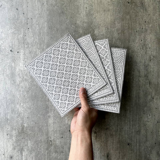 Swedish Dishcloth Earth Friendly Biodegradable Super Absorbent Multi-Purpose Cleaning Grey Sponge Cloth