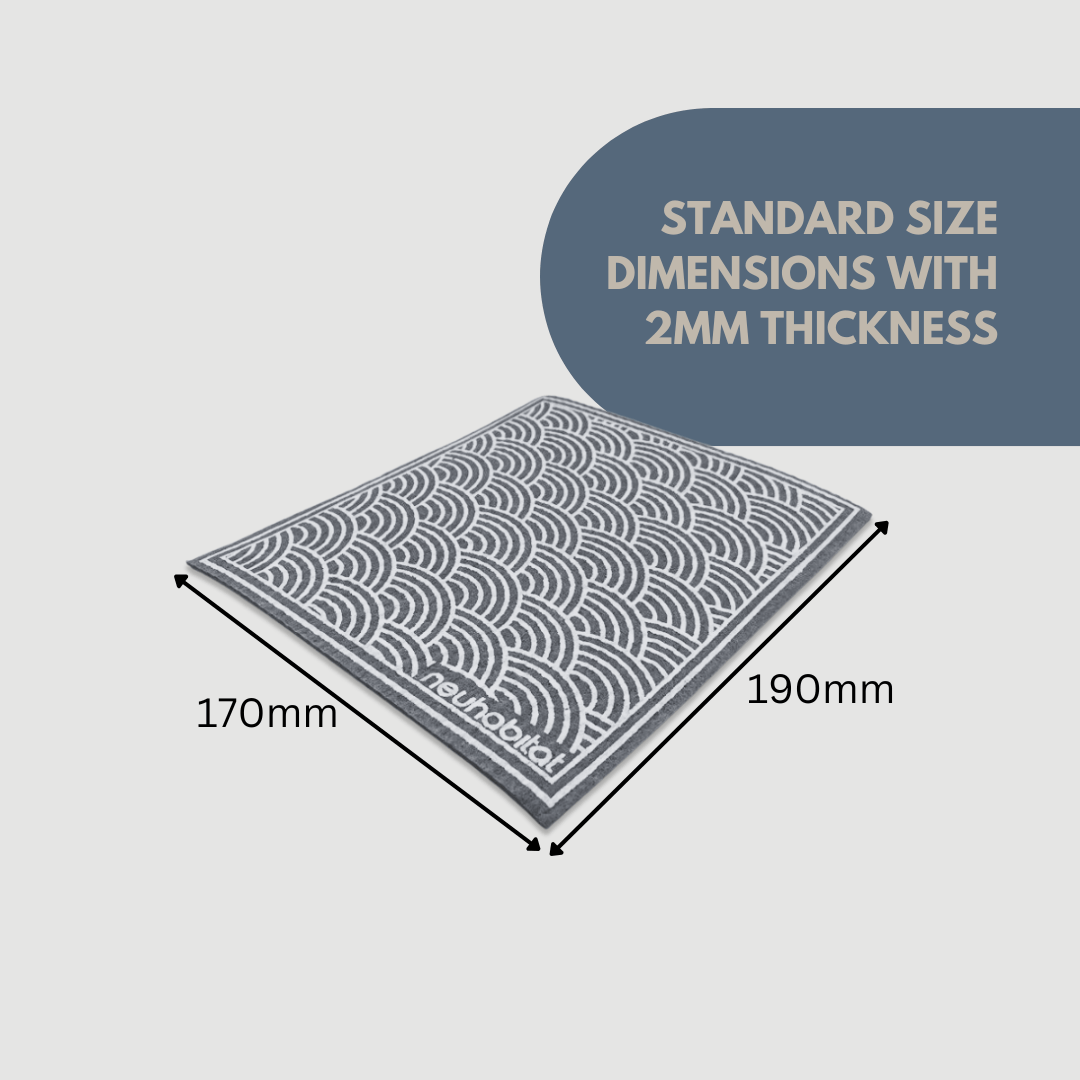 Swedish Dishcloth Earth Friendly Biodegradable Super Absorbent Multi - Purpose Cleaning Grey Sponge Cloth - Neuhabitat