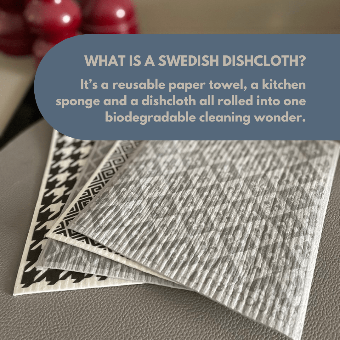Swedish Dishcloth (EUR Collection) Earth Friendly Biodegradable Super Absorbent Multi - Purpose Cleaning White Sponge Cloth - Neuhabitat