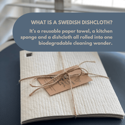 Swedish Dishcloth With Eyelet Earth Friendly Biodegradable Super Absorbent Multi - Purpose Cleaning Sponge Cloth - Neuhabitat