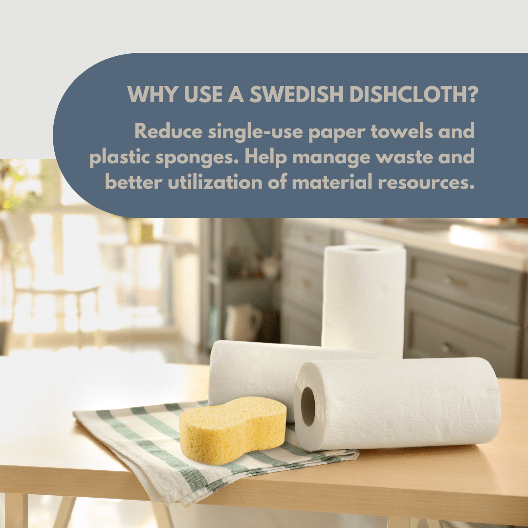 Swedish Dishcloth With Eyelet Earth Friendly Biodegradable Super Absorbent Multi - Purpose Cleaning Sponge Cloth - Neuhabitat